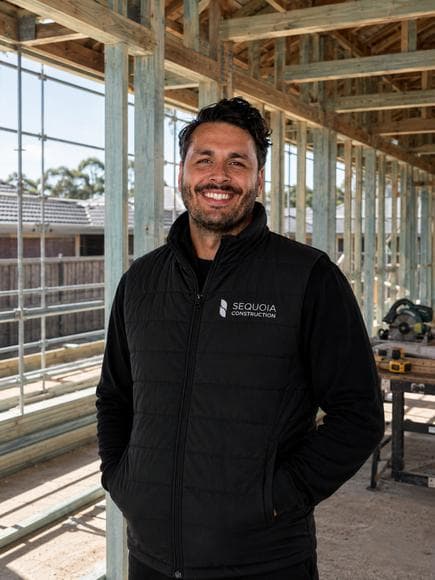 Danny Abush, Founder and Managing Director of Sequoia Construction, on site